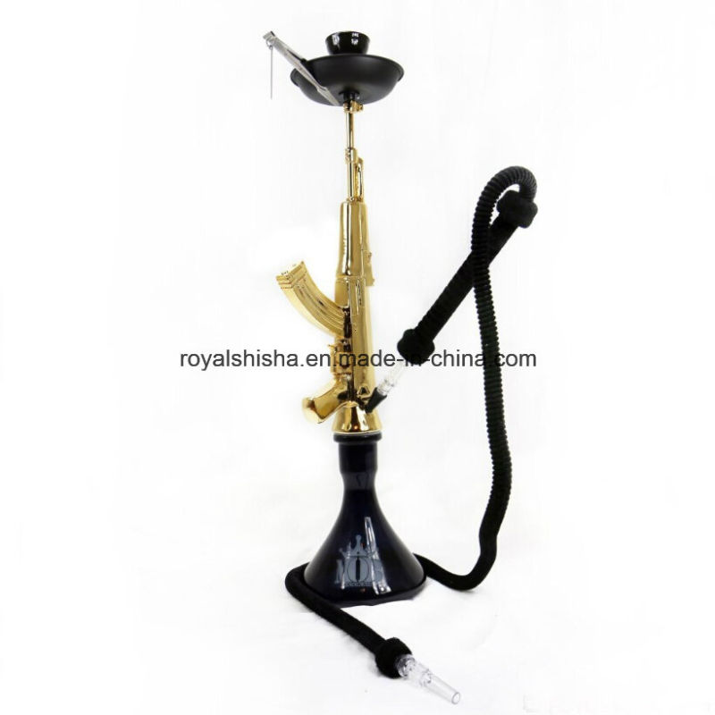 Large Size Zinc Alloy Mob Ak47 Gun Hookah