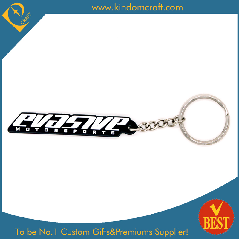 High Quality Die Casting Customized Logo PVC Key Ring for Gift at Factory Price