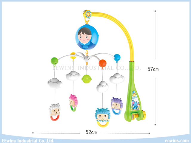 Electric Toys Musical Baby Mobiles on Cot for Baby