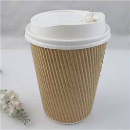 Eco-Friendly Logo Printed Disposable Paper Cups, Coffee Paper Cup with Lid