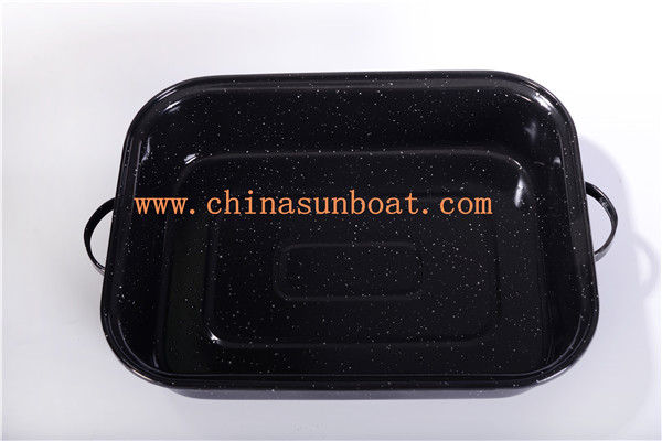 Sunboat Kitchenware/ Kitchen Appliance Bakeware Enamel Tray Food Plate Bake Plate with Enamel Cover