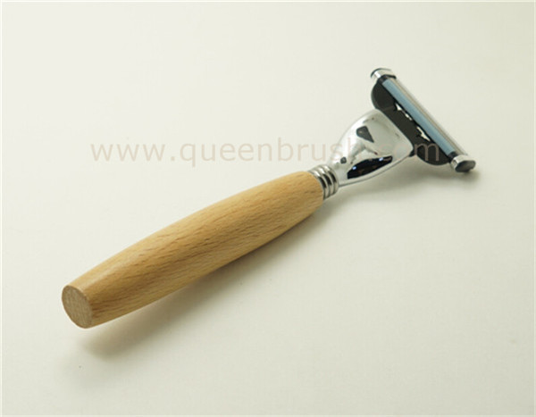 Wood Handle Shaving Brush Razor for Man