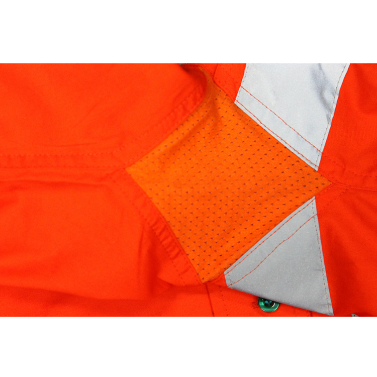 Wholesale High Visibility Clothing Men's Reflective Safety High Vis Shirt