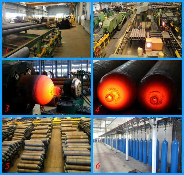 Seamless Steel Industrial Welding Oxygen Cylinder (EN ISO9809-1)