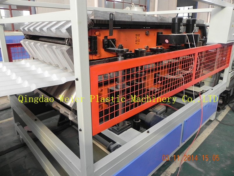 PVC Glazed Wave Roof Extrusion Line