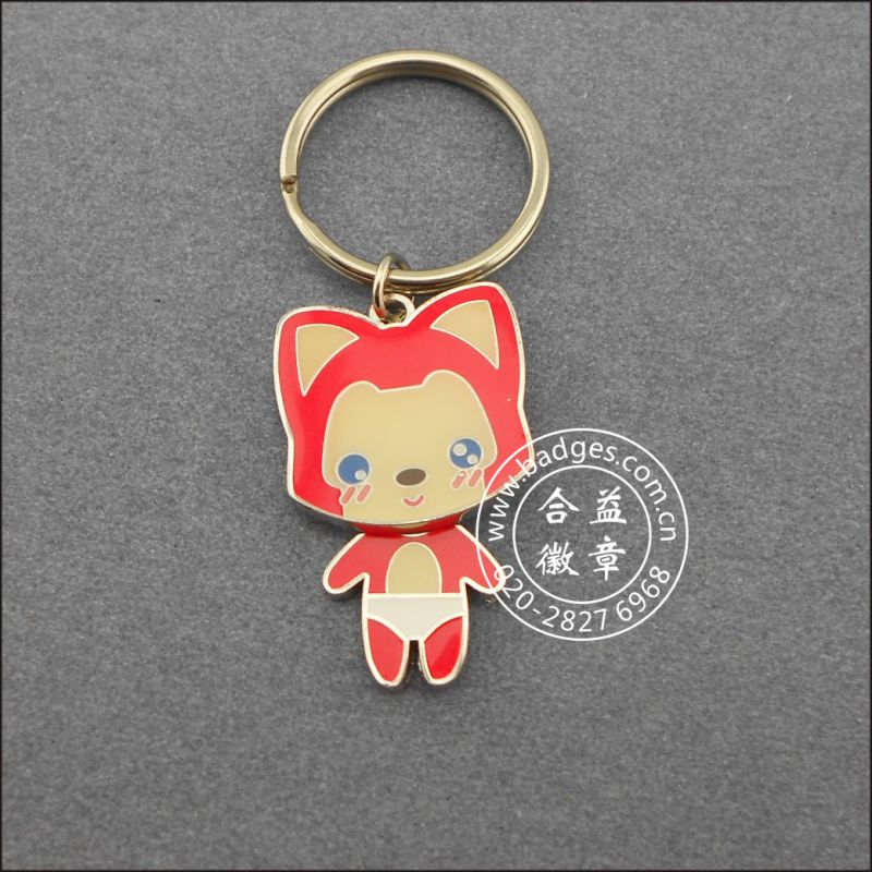 Badminton Key Chain, Cartoon Image Keyring (GZHY-YSK-0015)