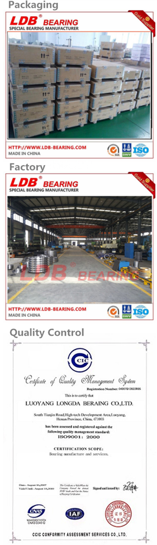 Slewing Bearing Slewing Ring for Ship, Wind Turbine, Excavator