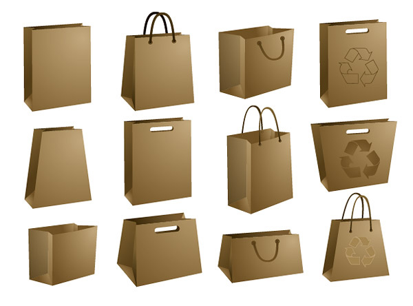 Brown Craft Paper Bag for Shopping