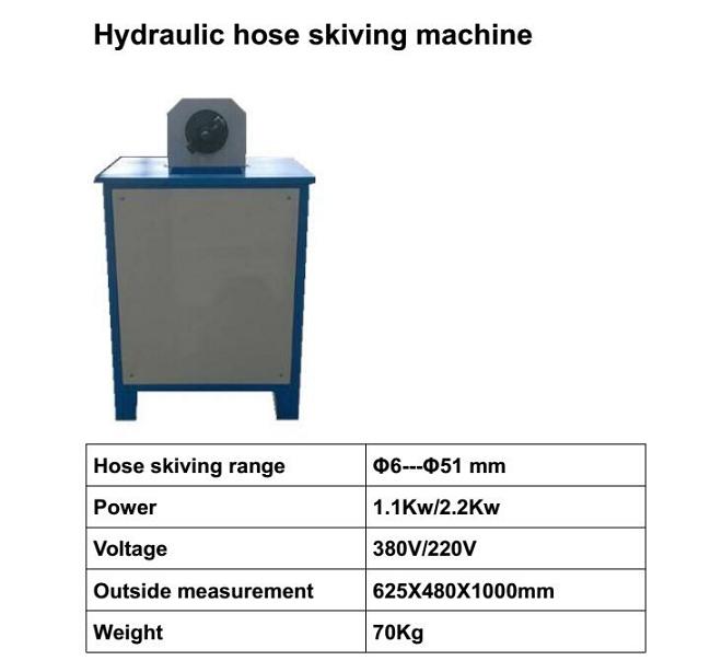 High Quality Hydraulic Rubber Hose Skiving Machine