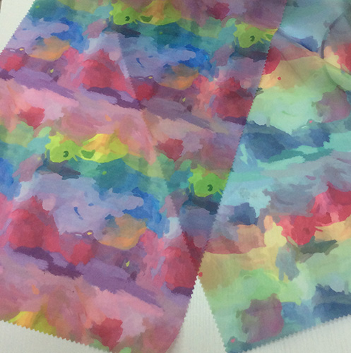 New Printed Colorful Organza Fabric for Garment and Textiles