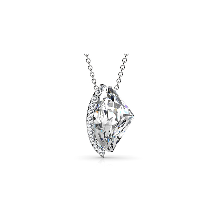 Destiny Jewellery Crystal From Swarovski Triangle Pendant & Necklace