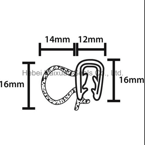 EPDM Rubber Extruded Rubber Protective Strips