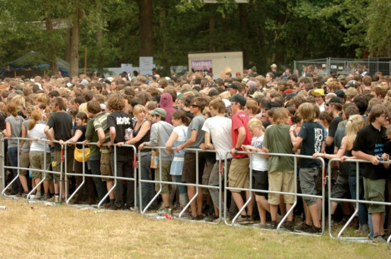 Galvanized Crowd Control Barrier for Seperation