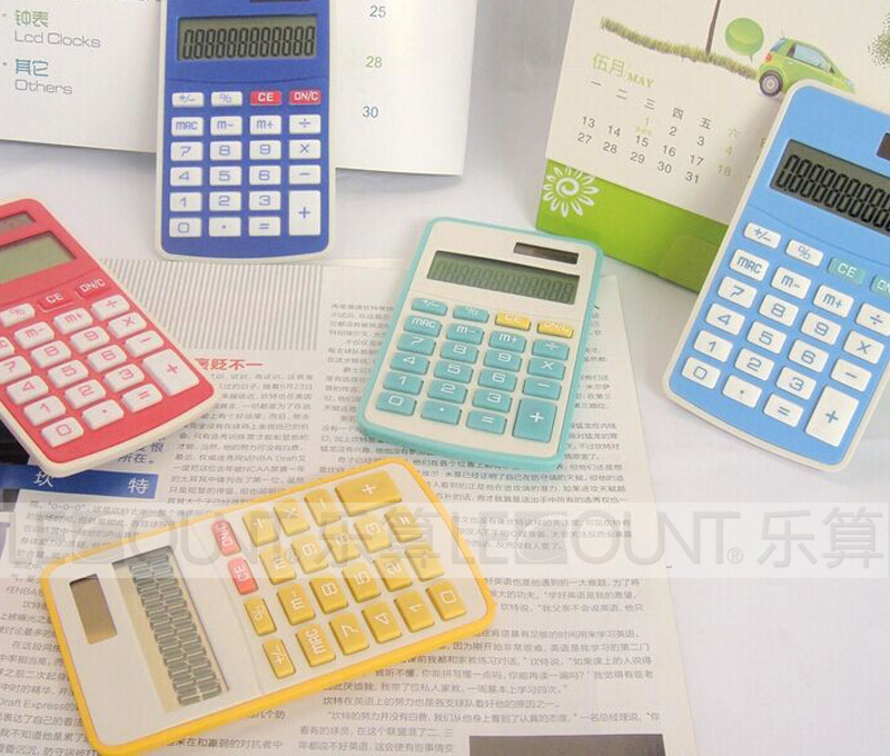 12 Digits Dual Power Mini Size Pocket Calculator with Various Optional Colors (LC360)