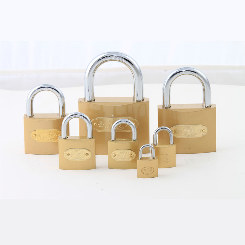 Imitate Brass Arc Type Padlock (brass painted finishing)