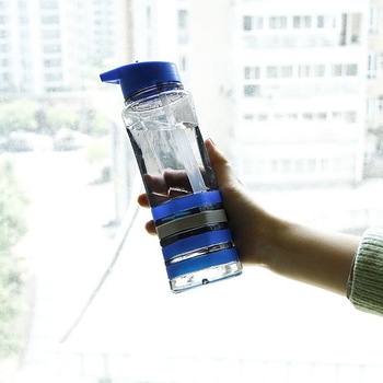 Professional Water Bottle with Silicone Band