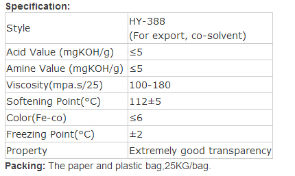 Have SGS/ISO 9001 Cosolvent Polyamide Resin for Export, Gravure Printing Ink Hy-388