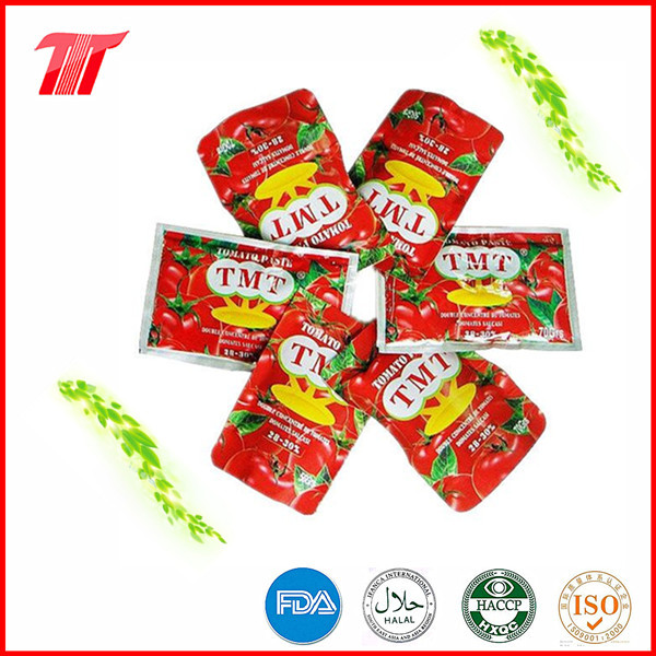 70g Sachet Tomato Paste From Chinese Tomato Paste Factory