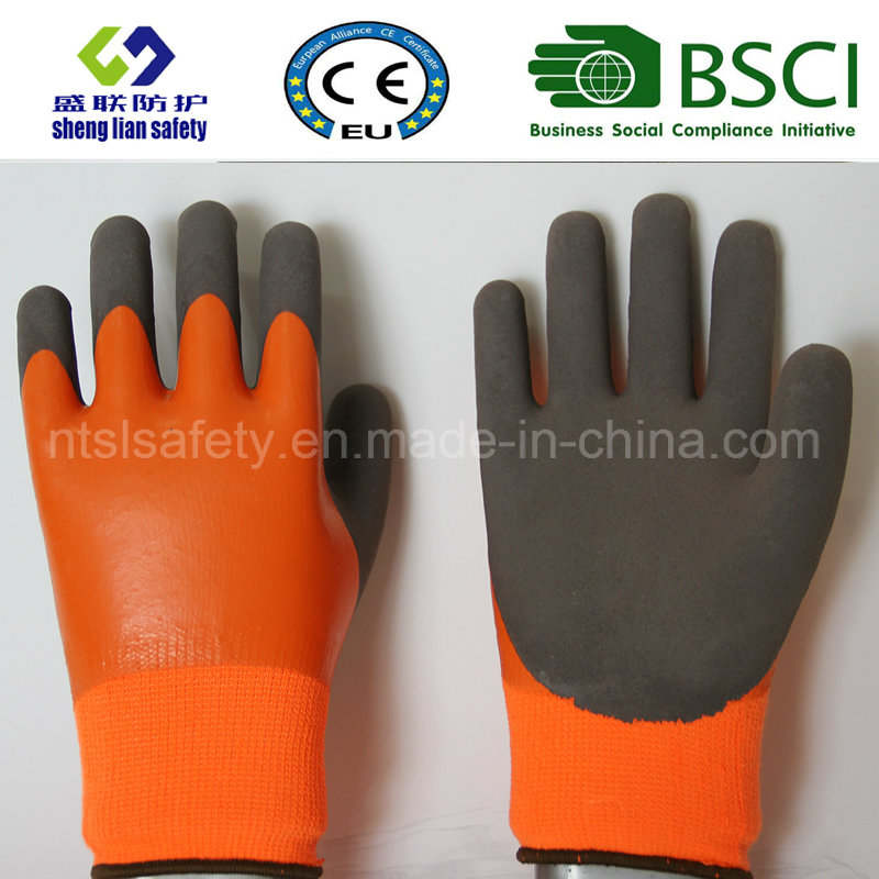 Latex Frosted Gloves, Sandy Finish Safety Work Gloves (SL-RS307)