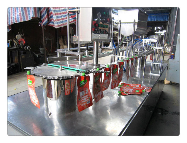 Linear Type Stand up Pouch Filling and Sealing Machine