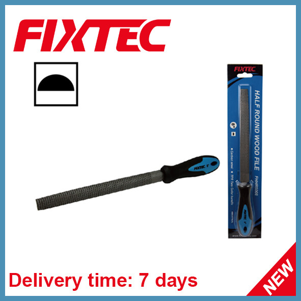 Fixtec Hand Tool Half Round Wood File for Woodworking