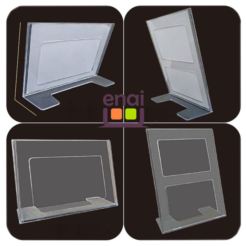 Cheap and Good Quality Plastic Transparent Card Stand for Stationery