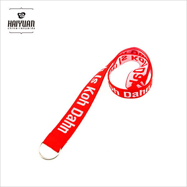 No Minimum Order Custom Woven Polyester Unique Logo Lanyard with Authentication