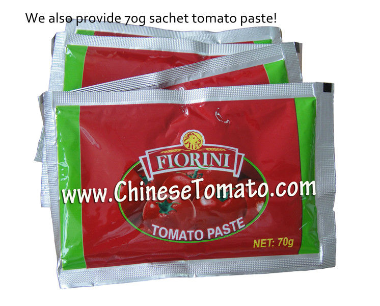 70 G Fiorini Brand Sachet Tomato Paste of 2016 New Crop Double Concentrated Tomato