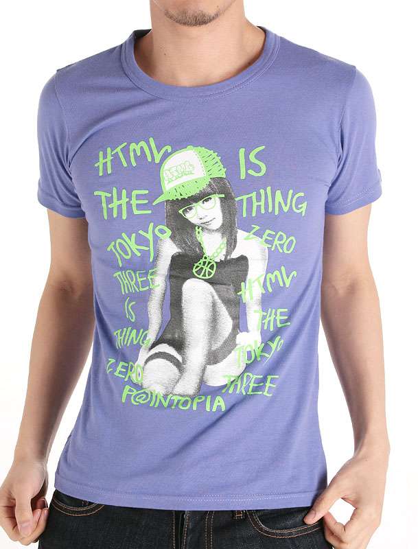 Design of Girl's Printing Fashion 100% Cotton Custom Men Tshirt