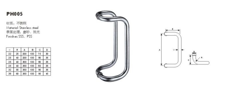 Stainless Steel Pull Handle for Turniture with Good Quality