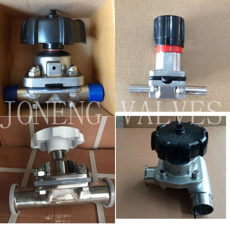 Stainless Steel Sanitary Manual Type Diaphragm Valve with Drain (JN-DV1002)