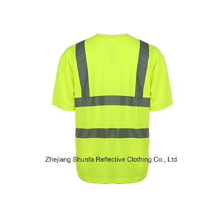 3m Reflective Tape High Visibility Safety Polo Shirts Security Clothing with En ISO