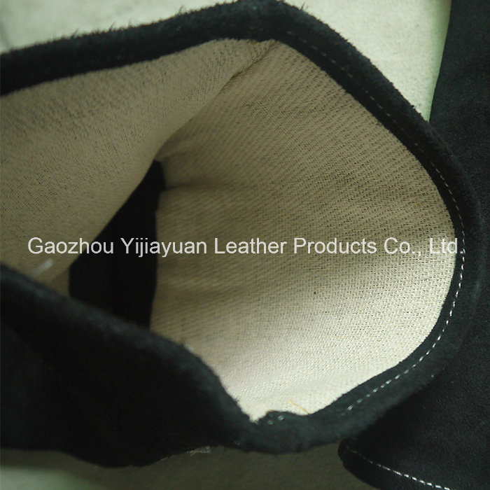 Black BBQ Gloves Welding Leather Gloves for Welders