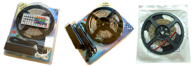 RGB LED Tape Light 12V/24V (IP20/IP65/IP67/IP68)