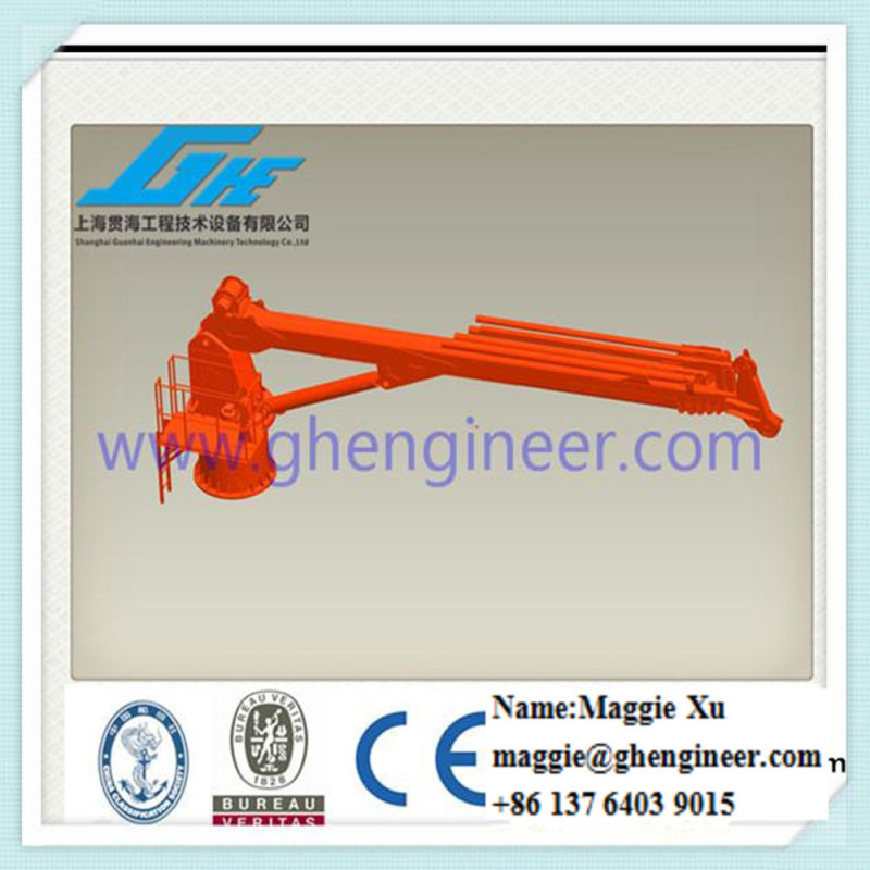 Hydraulic Shock Pedestal Telescopic Boom Jib Crane (GHE850)