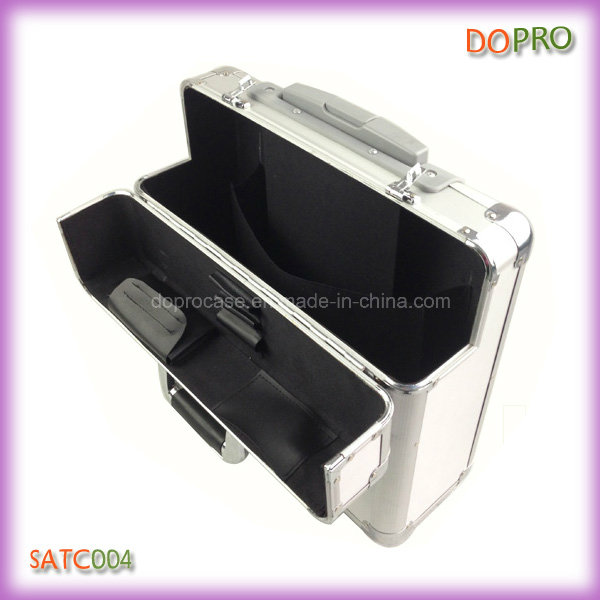 Silver Pilot Case High Quality Diplomat Aluminum Trolley Case (SATC004)