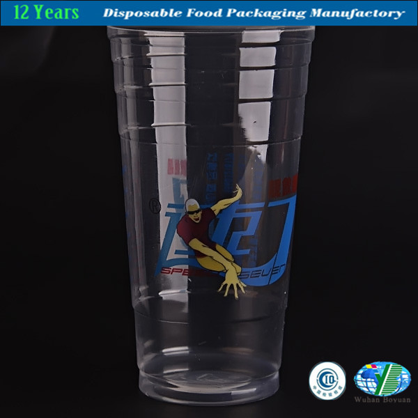 Clear Disposable Plastic Cup for Beverage
