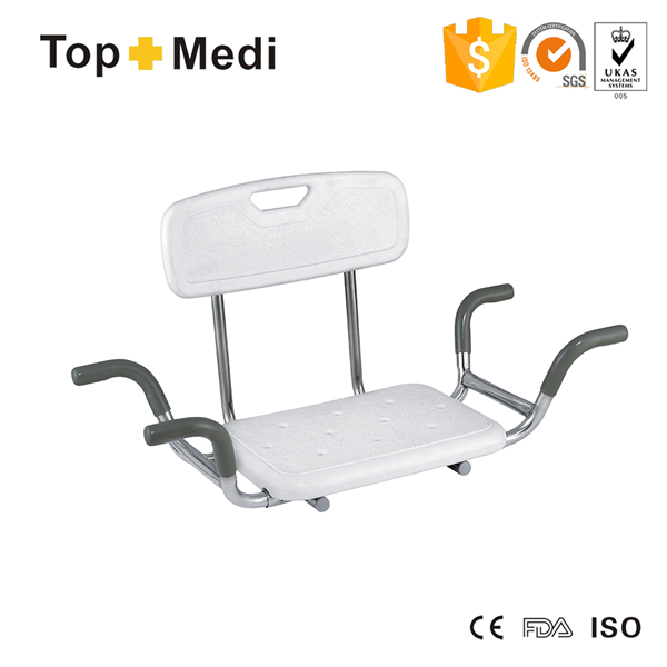 Topmedi Rehabilitation Therapy Supplies Steel Shower Chairs for Bath Tub