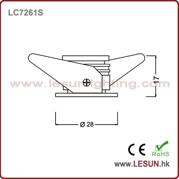 1W Recessed LED Cabinet Ceiling Light LC7261s