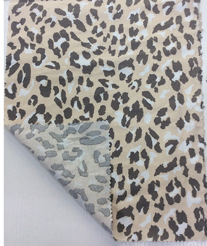 55%Linen 45%Cotton Leopard Printing Fabric for Garment, Home Textiles