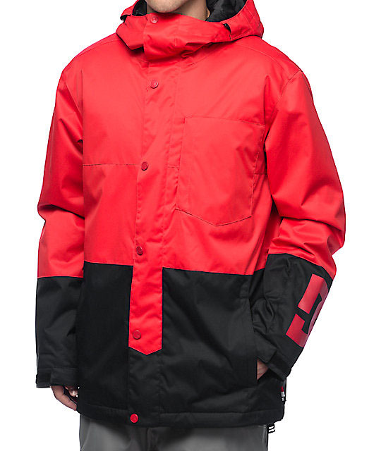 Red Men's Snowboard Racing Jacket