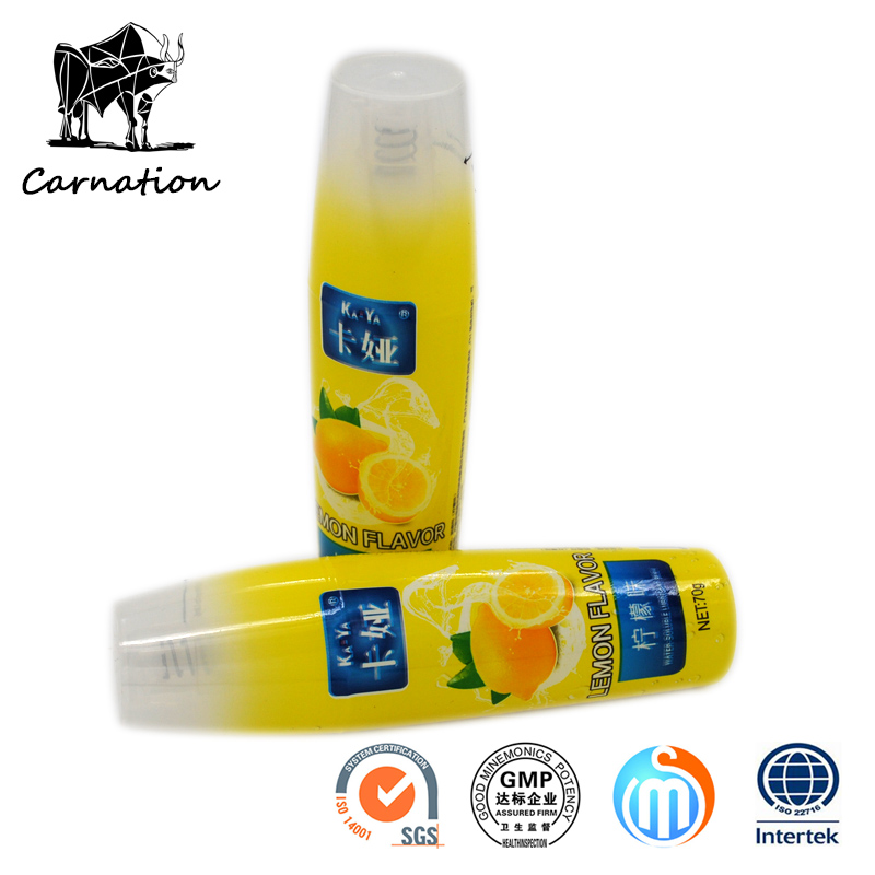 Water Soluble Lemon Flavor Sex Body Lubricant Toys