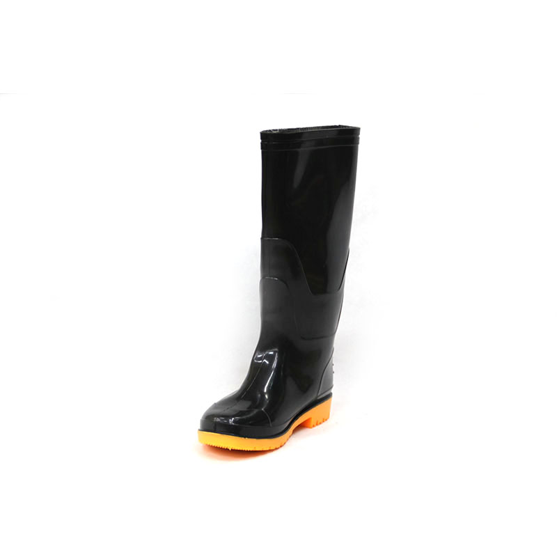 Rain Boots (Black upper/Yellow Sole)
