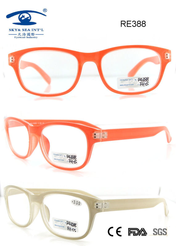 Fashion Colourful Plastic Reading Glasses (RE388)