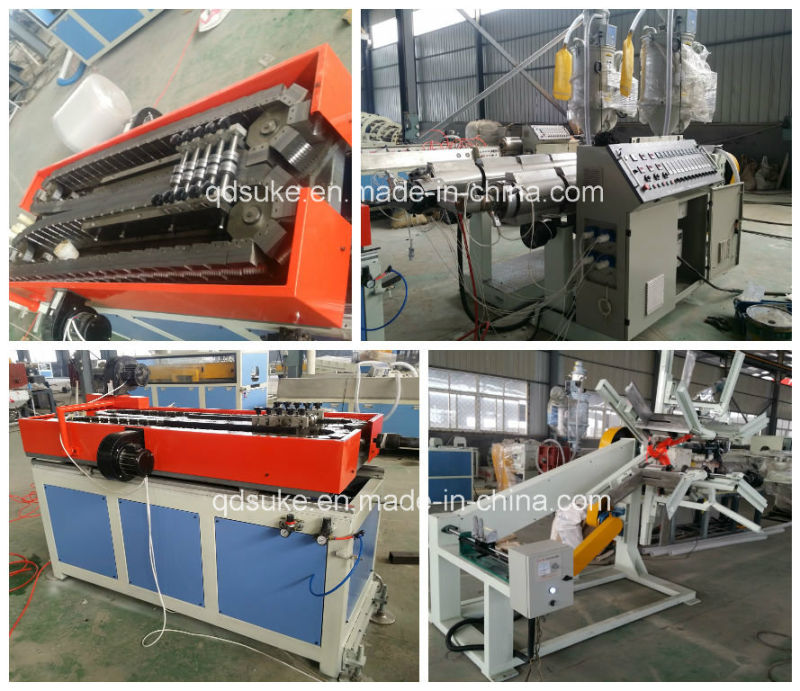 PE/PVC Double Wall Corrugated Pipe Extruder