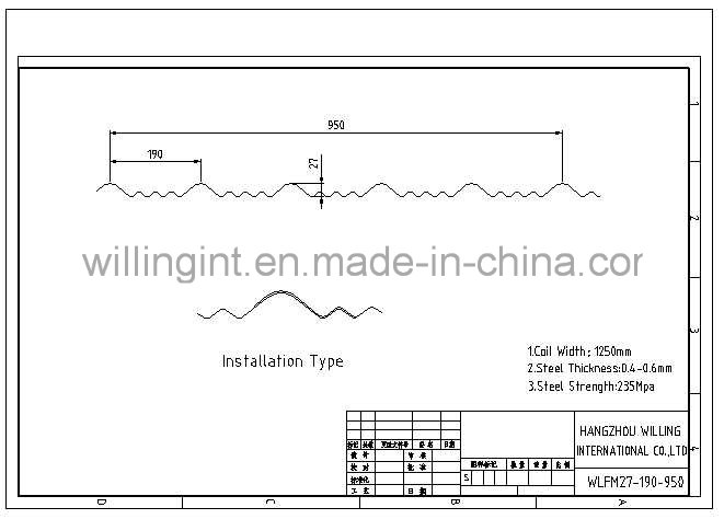 Roll Forming Machine for Roof and Wall