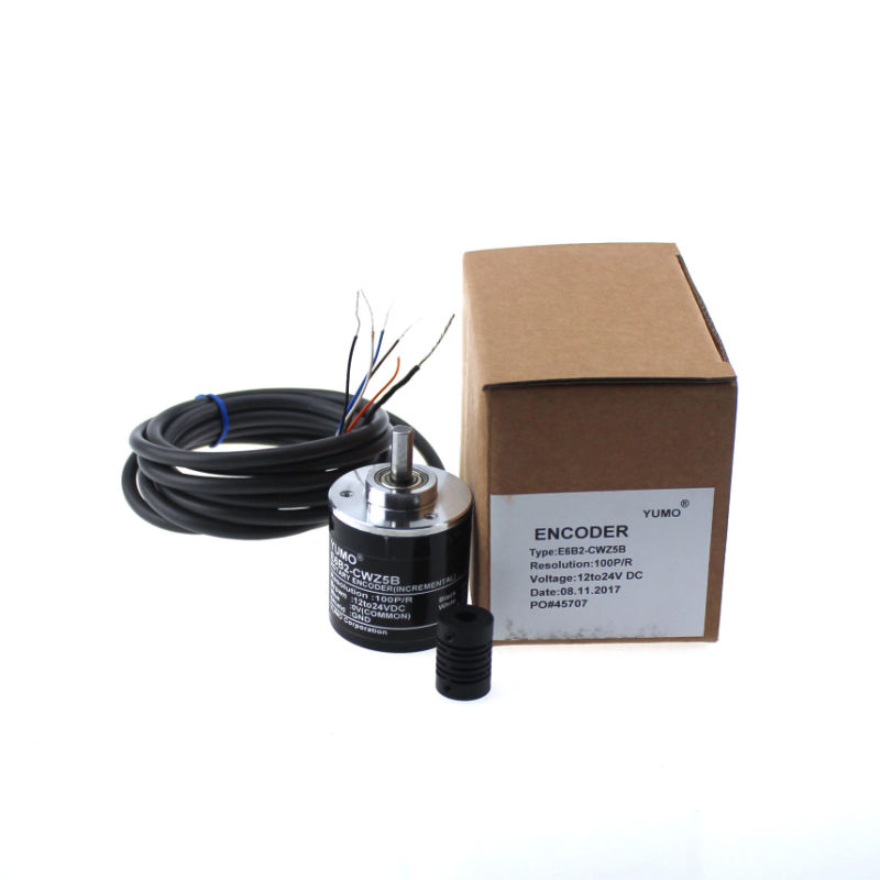 Yumo E6B2-CWZ5B 100PPR 12V 24V DC Shaft Incremental Rotary Encoder