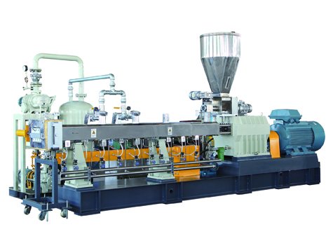 Plastic Twin Screw Extruder Graulating Machine