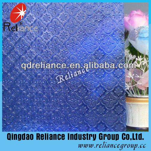 3mm, 4mm, 5mm, 5.5mm, 6mm Blue Figured / Patterned Glass Blue Figured Glass