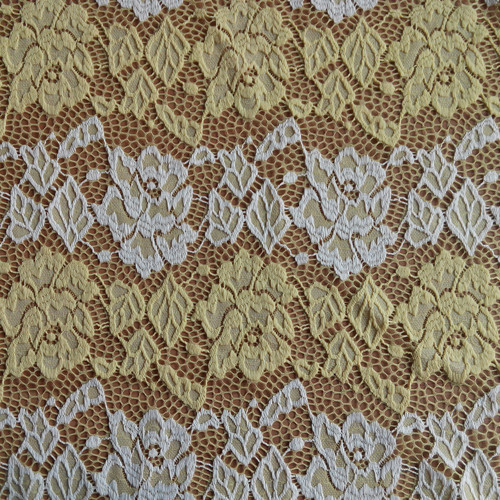 Single Dyed Brocade Lace Fabric